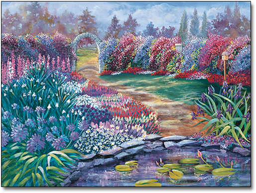 Garden Hideaway by Joan Hansen