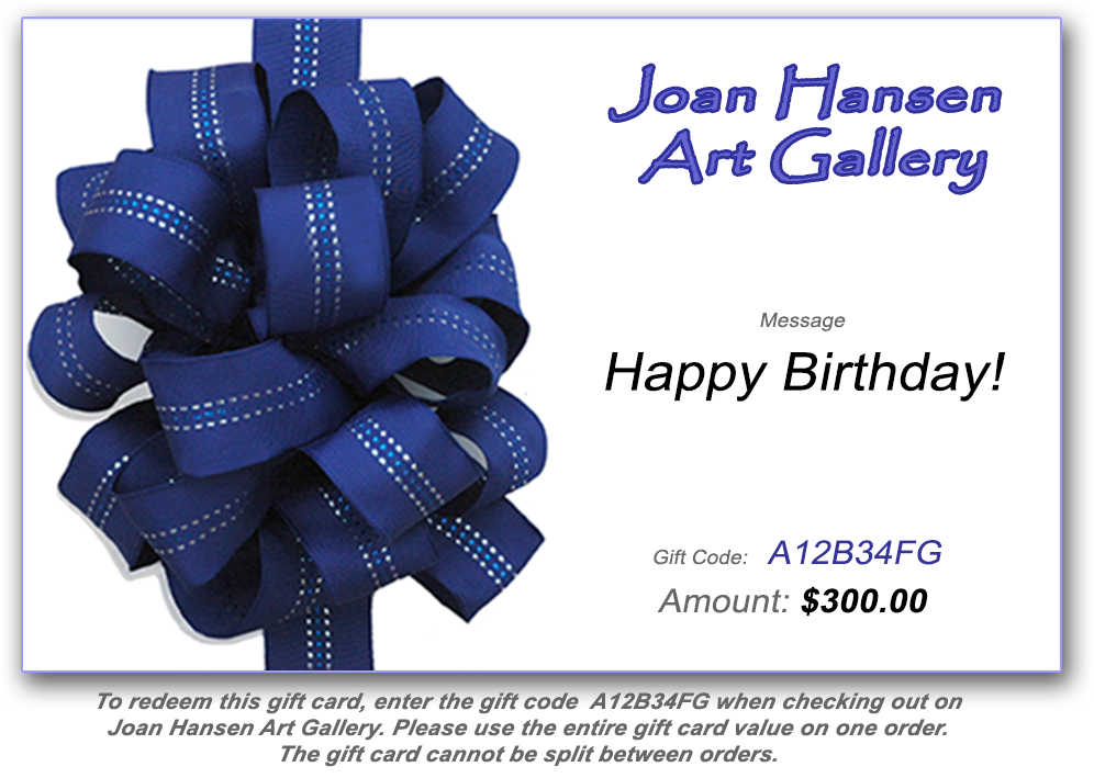 gift card sample with message