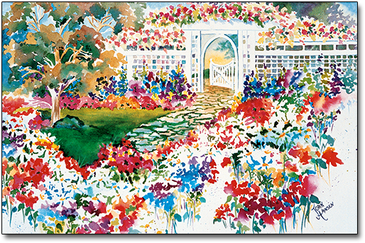 Impressions of the Butchart Gardens by Joan Hansen