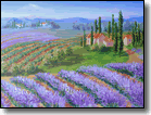 Lavender Near the Vineyard by Joan Hansen