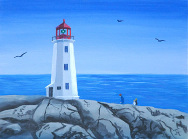 Peggy's Cove Lighthouse by Joan Hansen