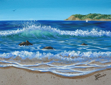 San Diego Shoreline by Joan Hansen