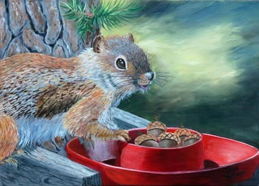 Squirrel by Joan Hansen