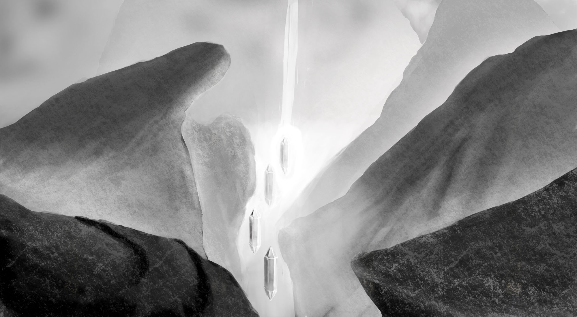 concept art mountains