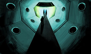 concept art spaceship core